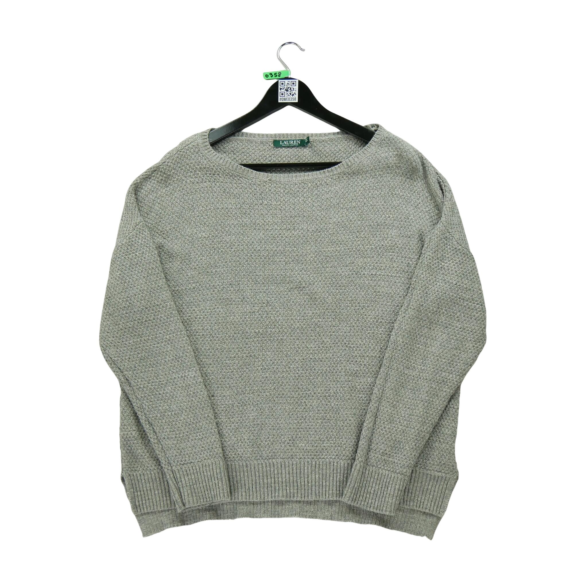 RALPH LAUREN Reconditionné - Pull Femme Gris - Très Bon État