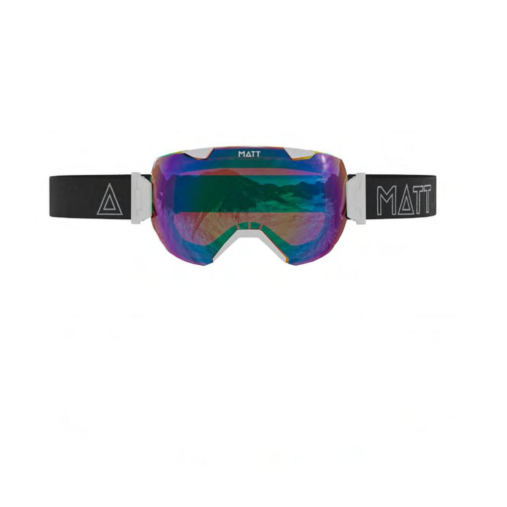 Ski goggles Synchro White – Blue (with 2 lenses) – White