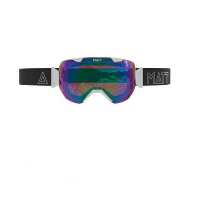 Skibril synchro white - blue (met 2 lenzen) - wit