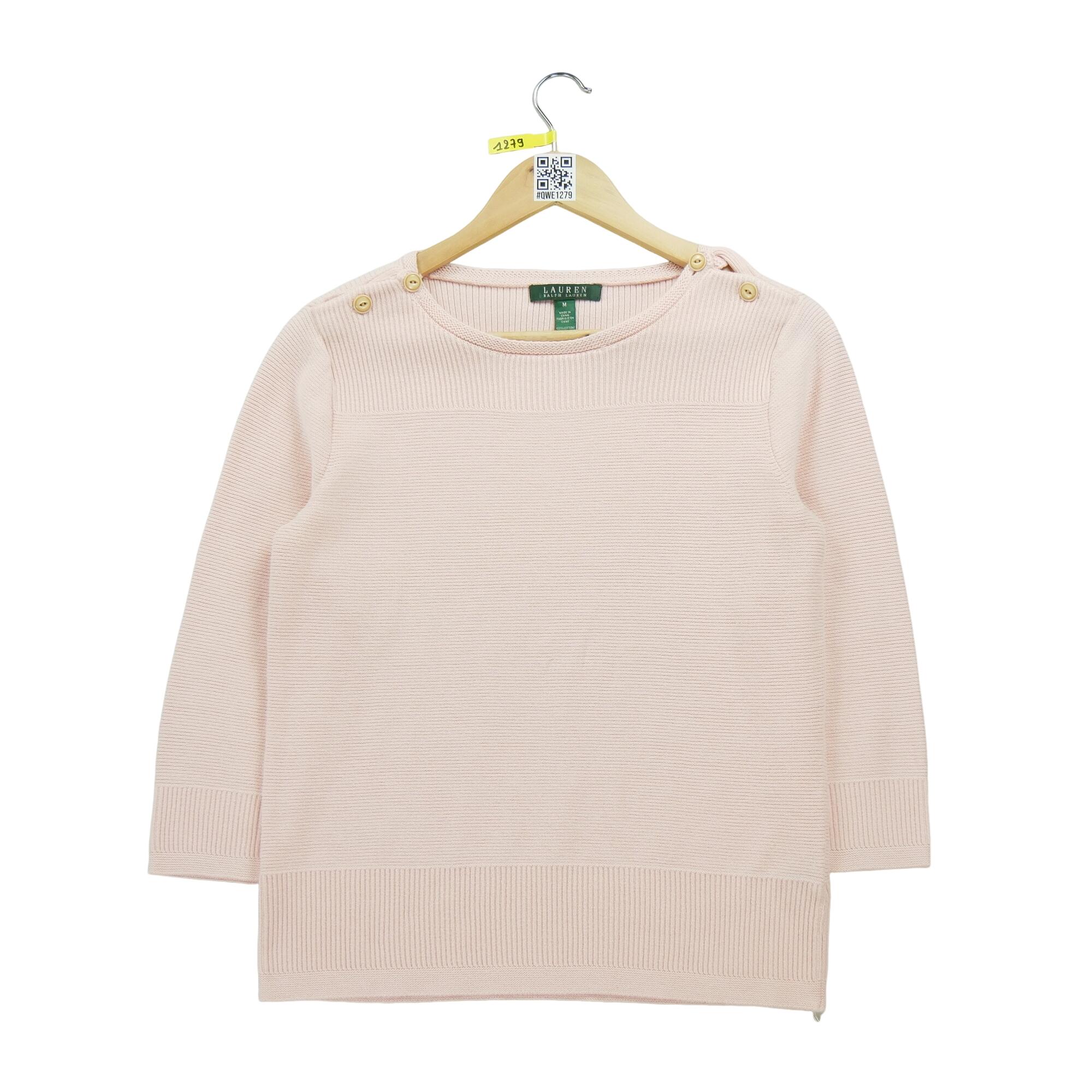 RALPH LAUREN Reconditionné - Pull Femme Rose - Bon État