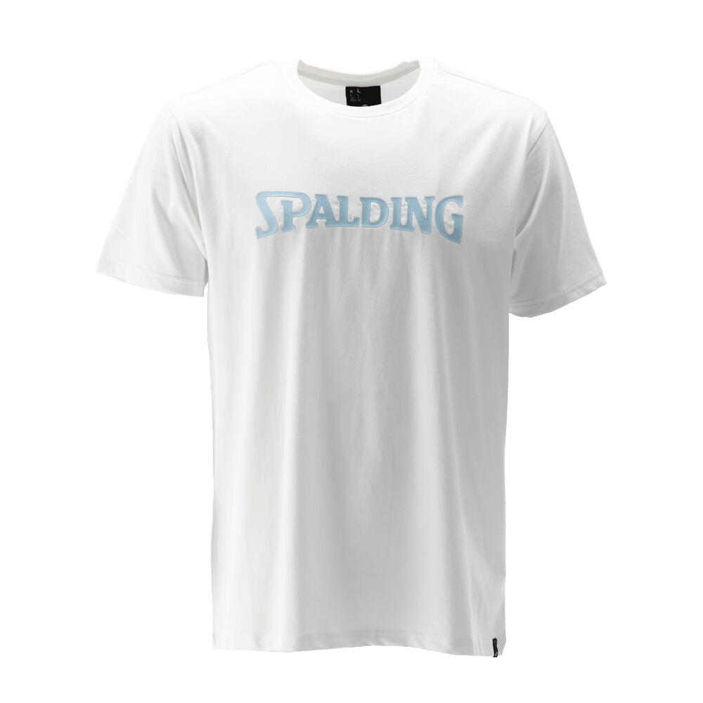 Spalding - T-shirt Spalding Logo - T-shirt Manches Courtes - Blanc|bleu - 44 L - Decathlon