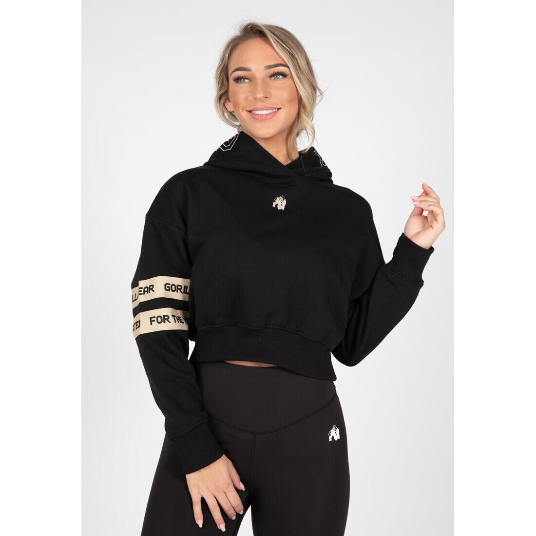 Tracey Cropped Felpa - Nero 3/6