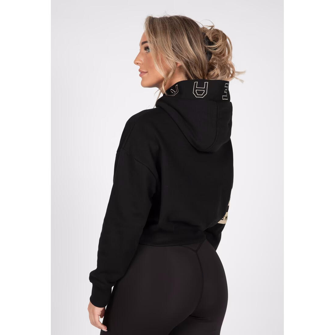 Tracey Cropped Felpa - Nero 5/6