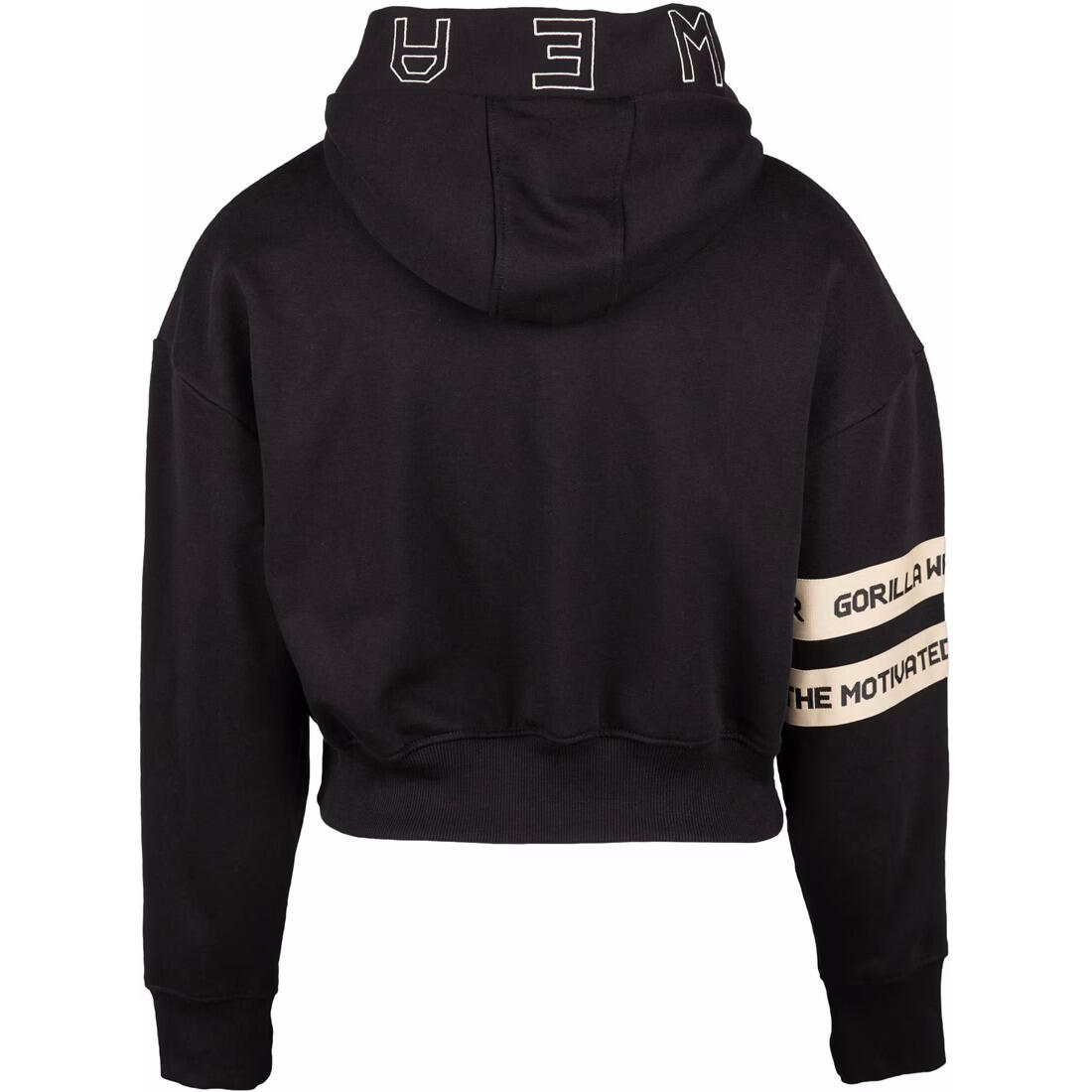 Tracey Cropped Felpa - Nero 4/6