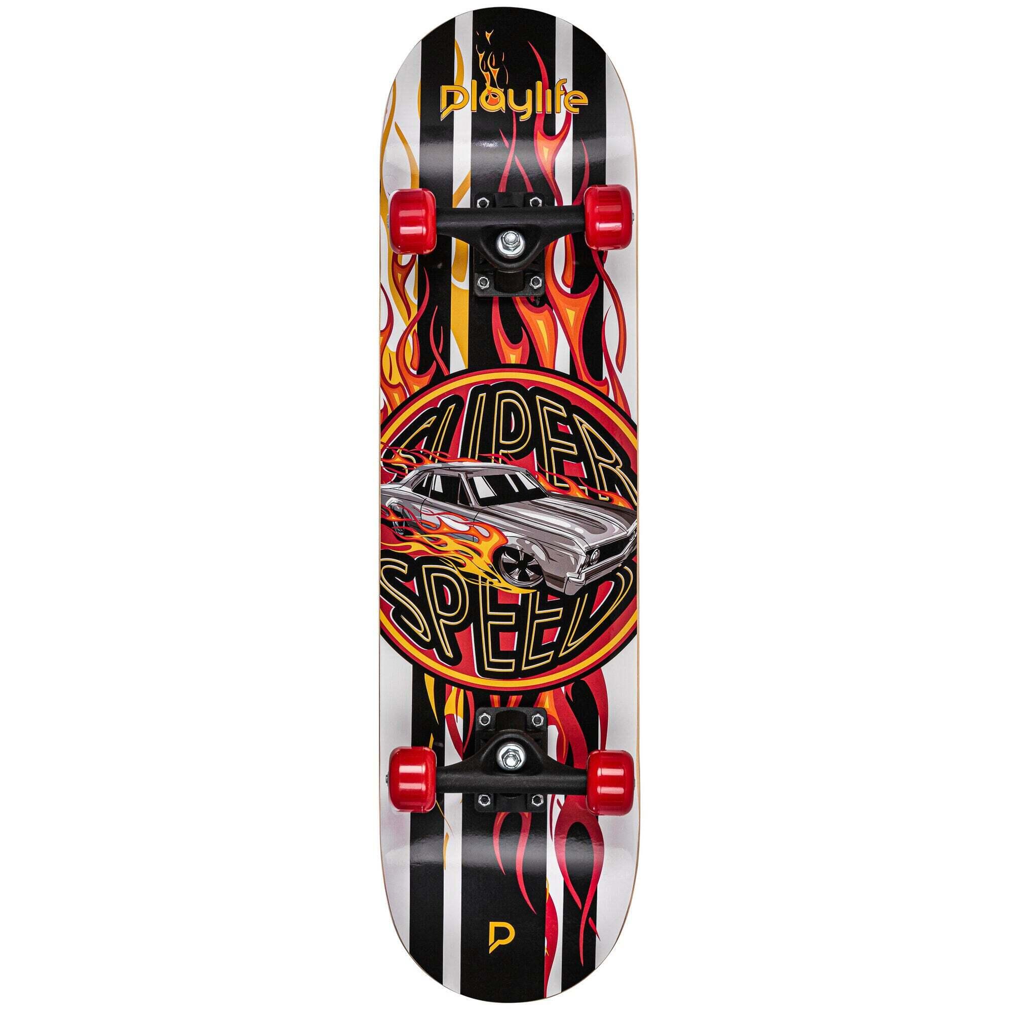 Playlife - Skateboard Playlife Super Charger - Planche De Skate - Multicolore|noir - Taille Unique - Decathlon