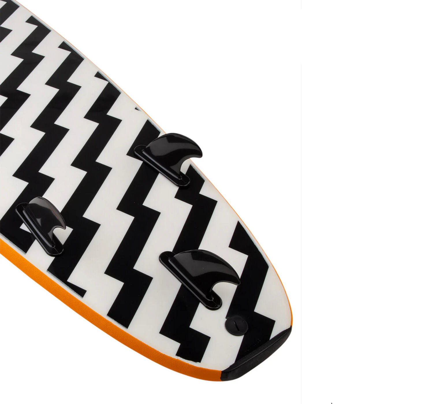 Foam Surfboard - Easy Rider (Tri Fin) - 7'0" - Orange/White Bolt 4/4