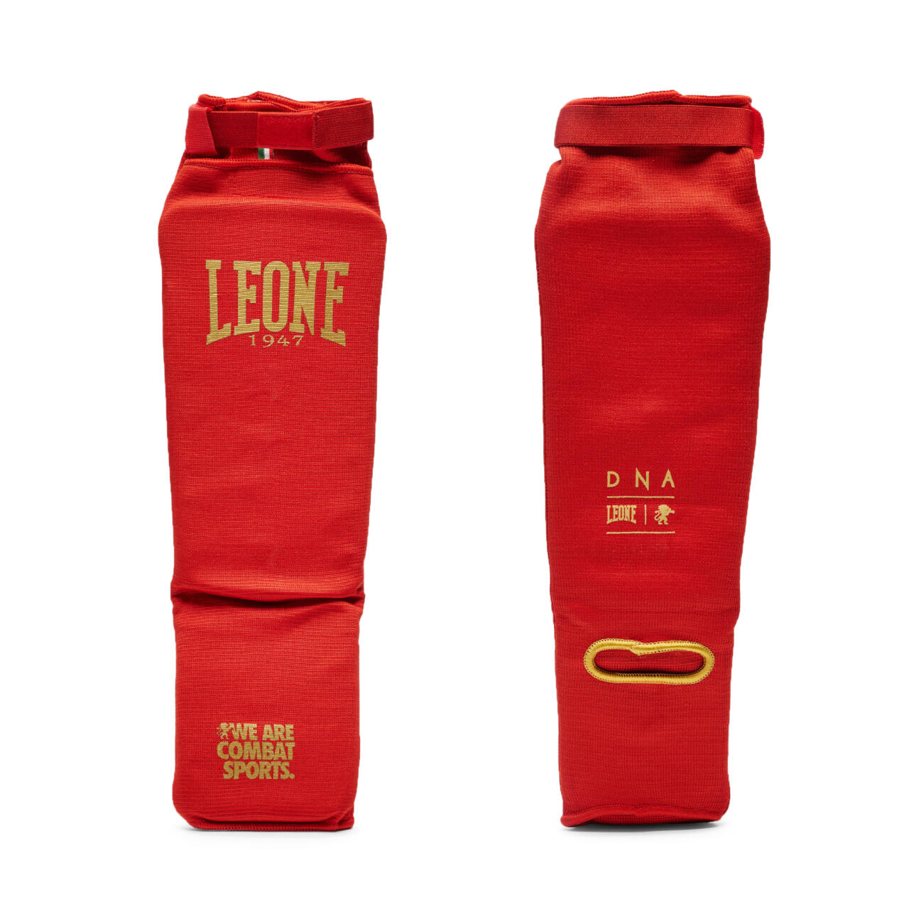 LEONE 1947 Proteção de tibia e pé de Boxe Leone 1947 Vermelho - PT134