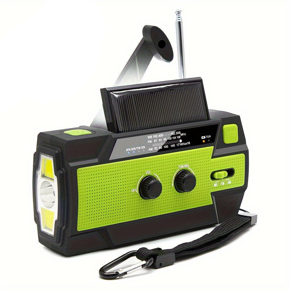 NNETM Emergency Weather Radio Power Bank with LED Flashlight