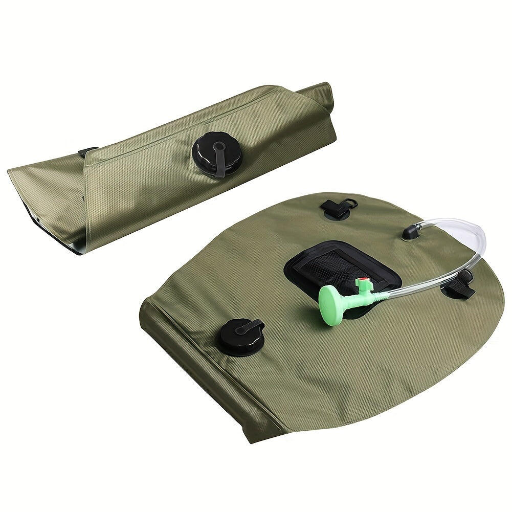 NNETM Solar Camping Shower Bag with Hose & Head