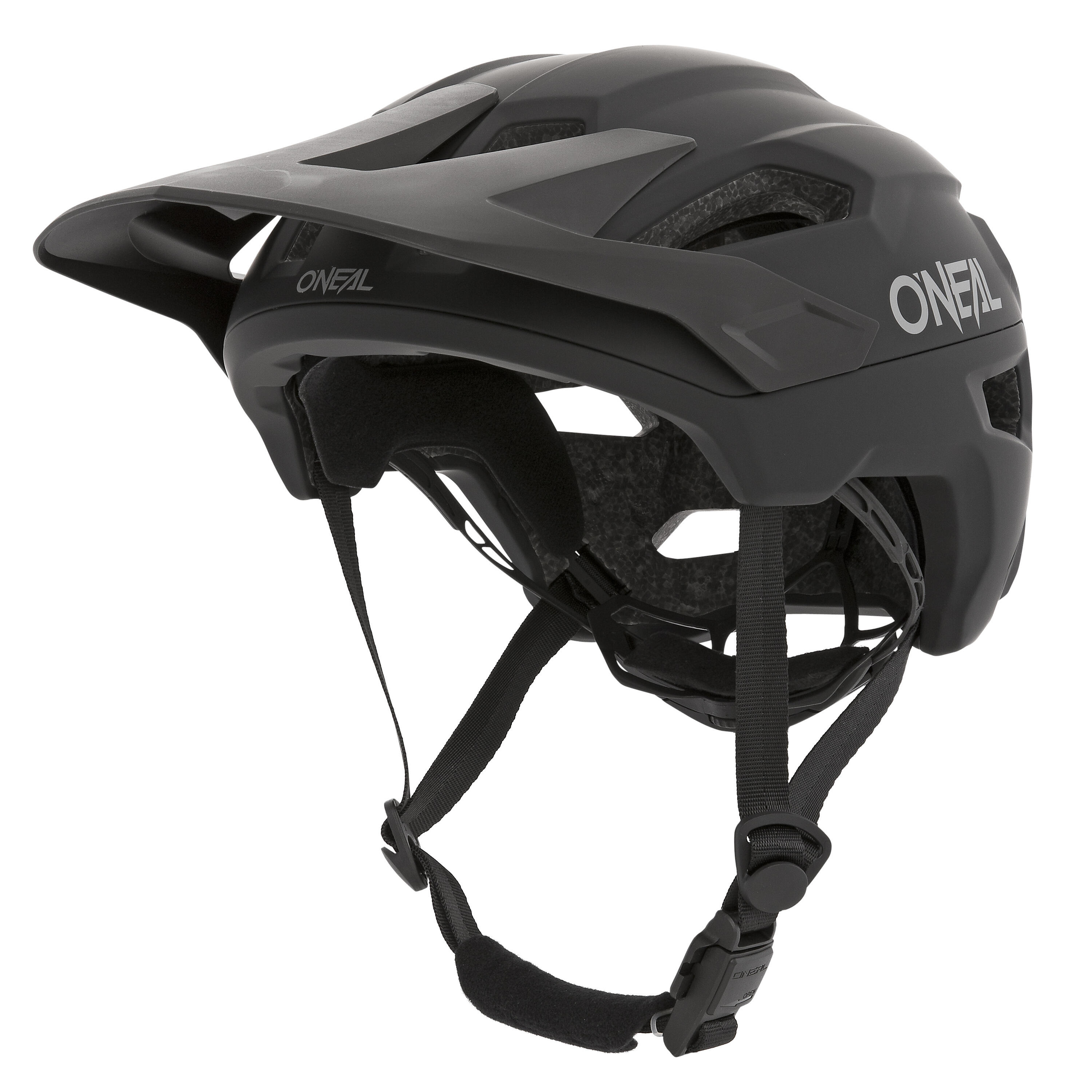 Casco da MTB TRAILFINDER EVO SOLID, nero 3/4