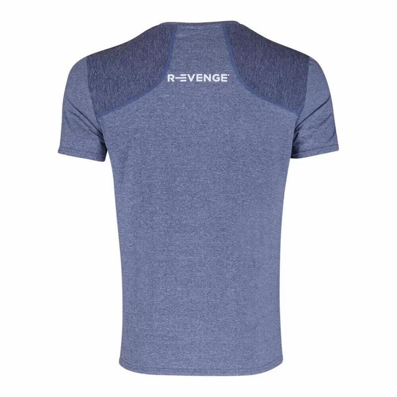 Tricou tehnic cu mânecă scurtă pentru bărbați Fitness Running Cardio Blue