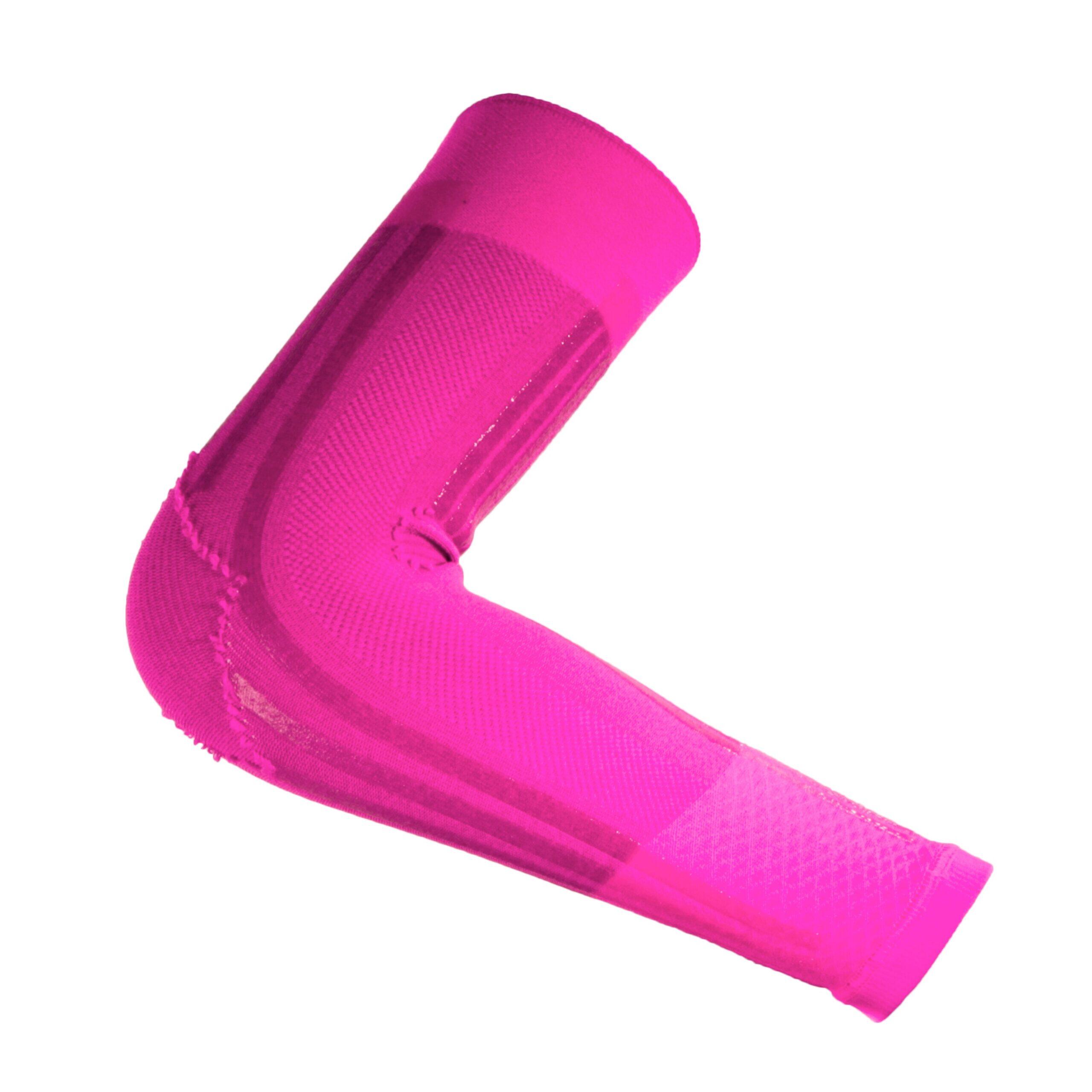 Manchette Couvre Bras Manchons adulte Compression kinesiotaping fitness fuchsia 2/5