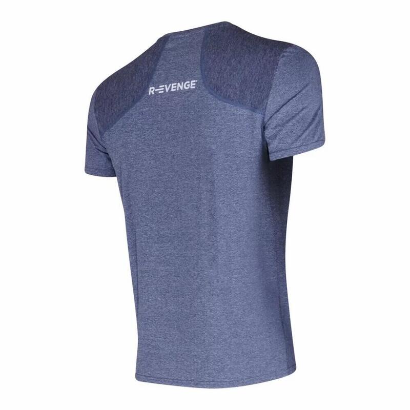 Tricou tehnic cu mânecă scurtă pentru bărbați Fitness Running Cardio Blue