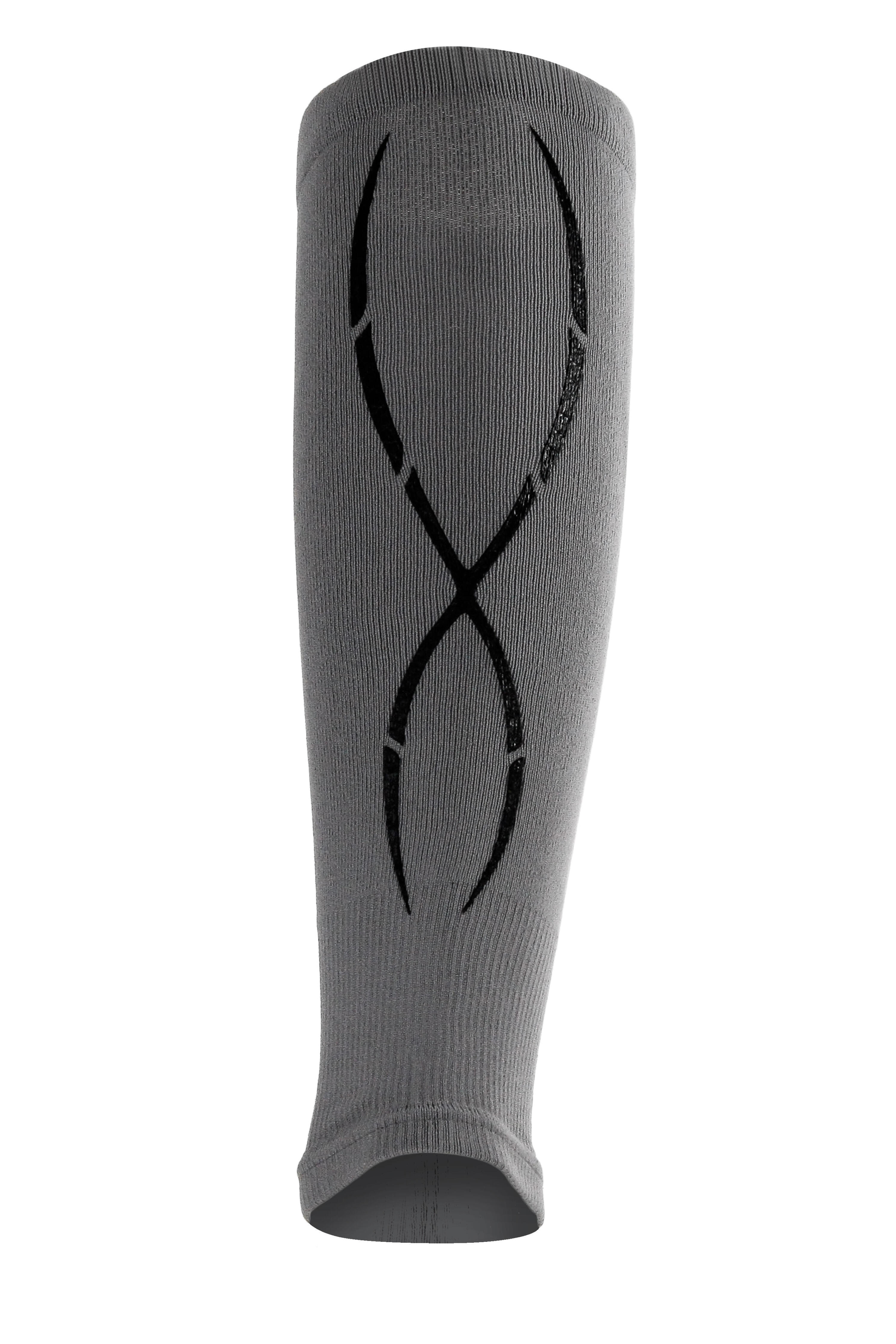 Manchons compression mollet jambe adulte kinesio Running football basket gris 5/5