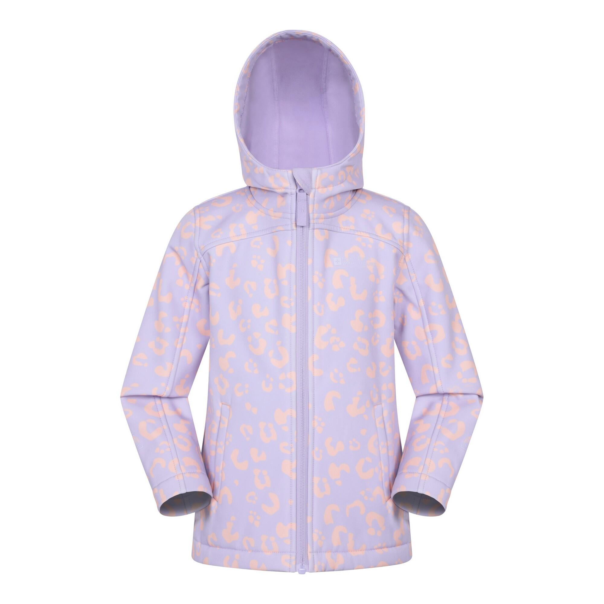 Mountain Warehouse Childrens/Kids Exodus Printed Water Resistant Soft Shell