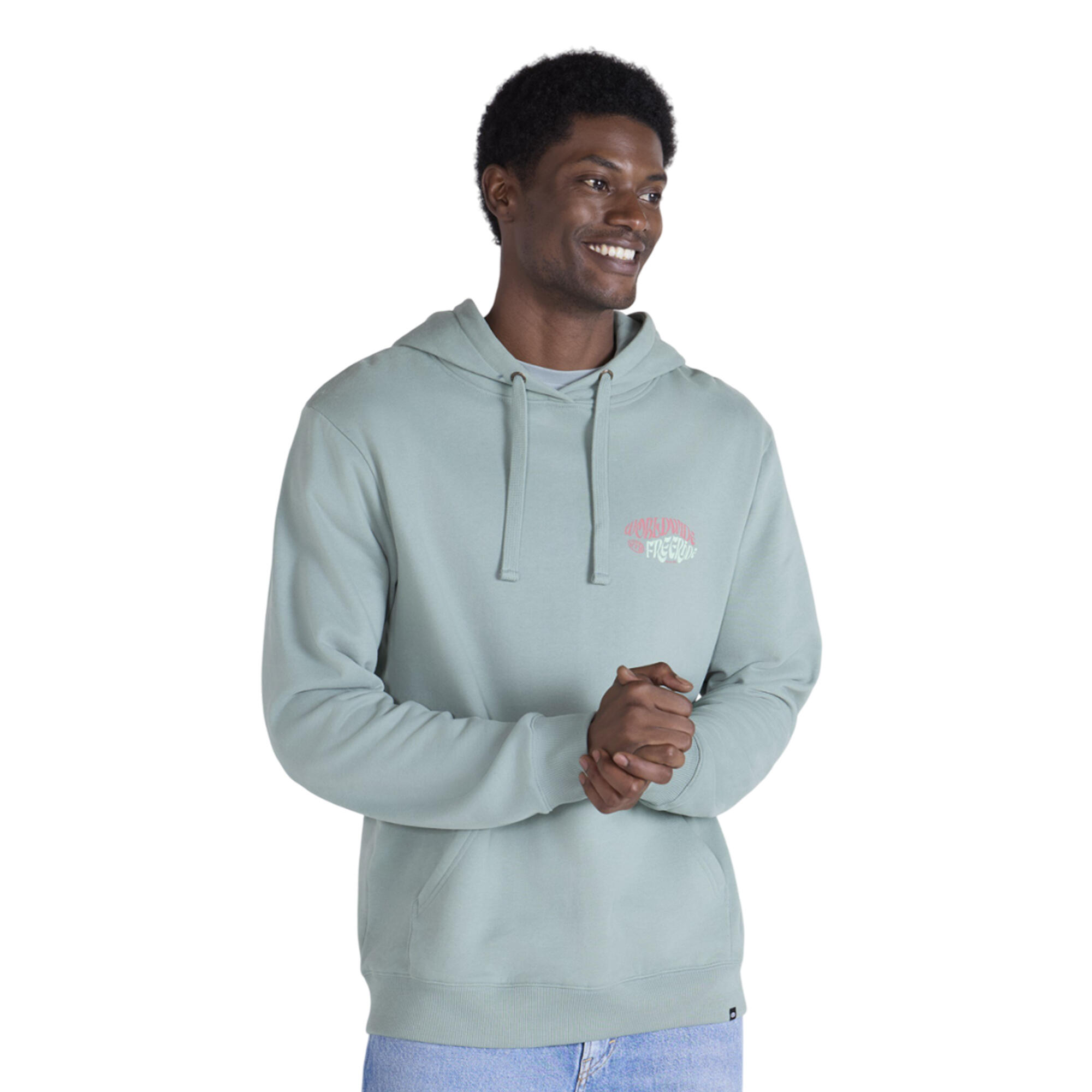 Animal Mens River Worldwide Freeride Back Print Hoodie