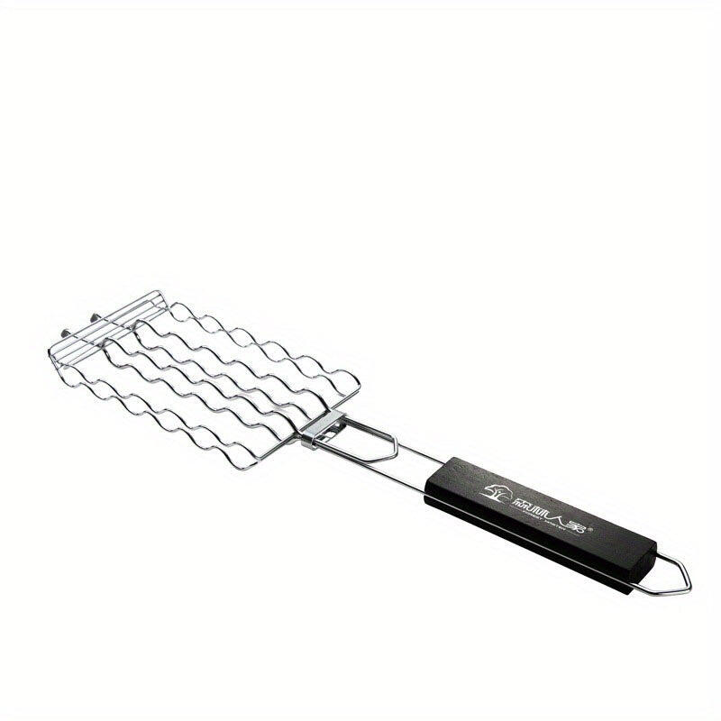 NNETM Sausage Grilling Basket Metal Mesh Rack for BBQ