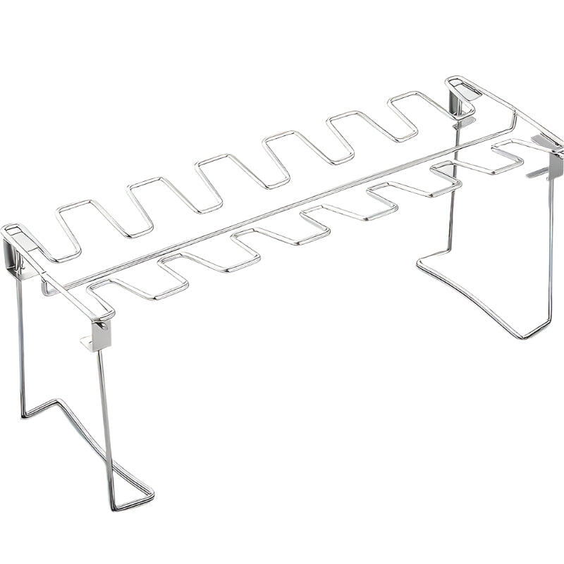 NNETM Foldable Stainless Steel Chicken Leg & Wing Rack