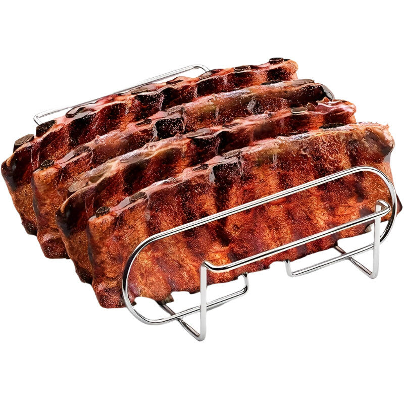 NNETM Non-Stick Rib Rack Portable Grill for Steak & Lamb