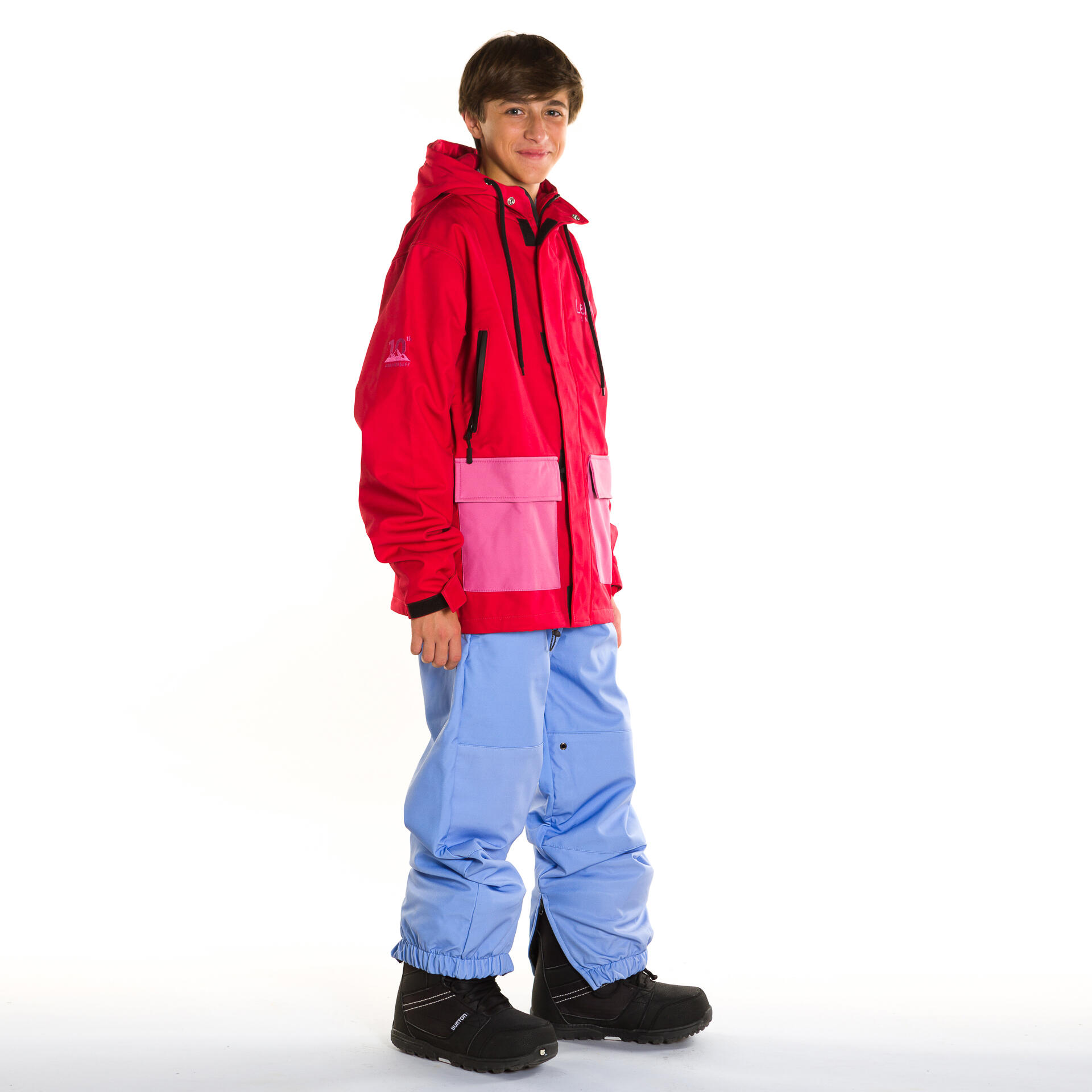 Veste de ski snow Kids Rose Bloom 10K rouge rose 2/3