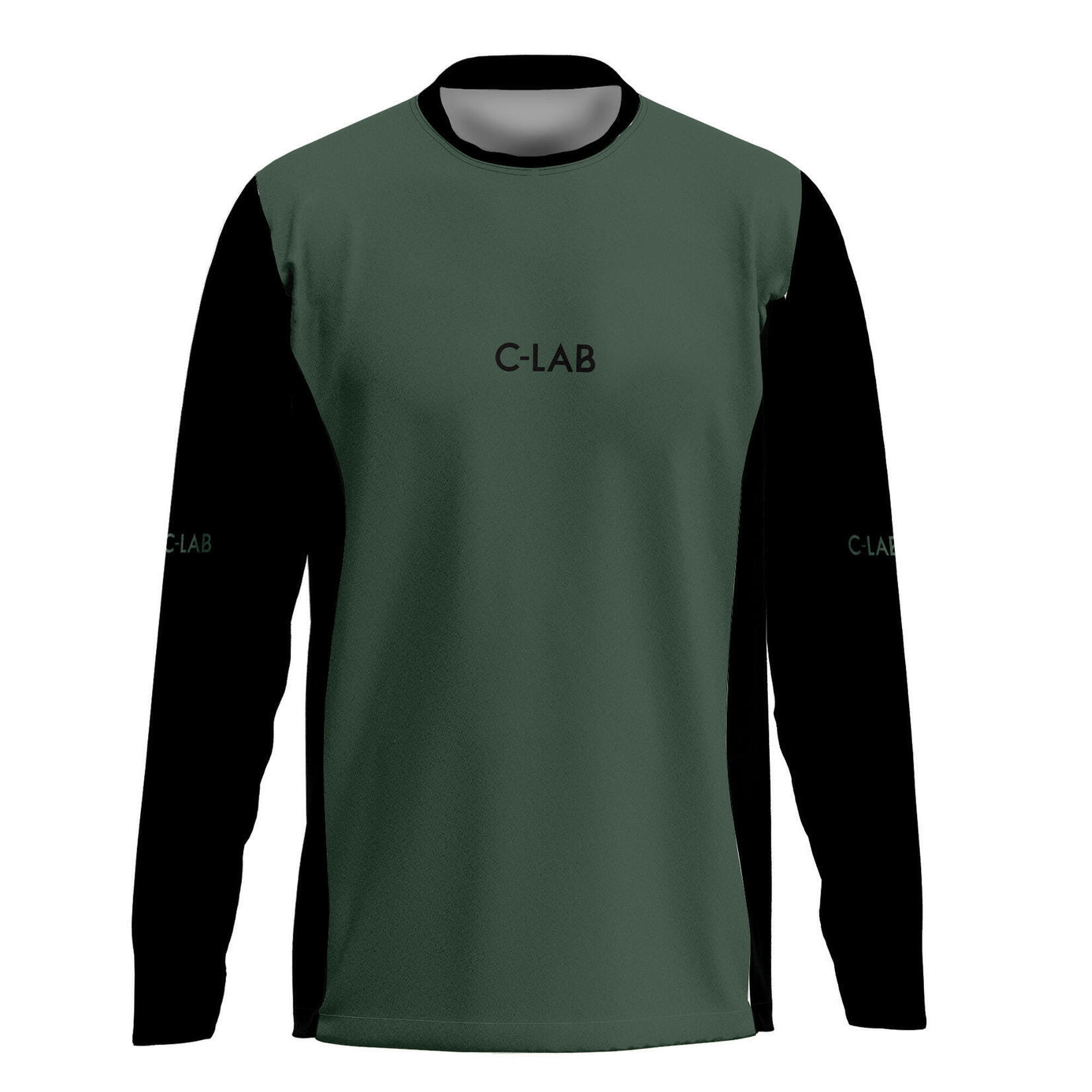 C-LAB MTB Enduro Dres s Dlouhým Rukávem - Khaki/černá