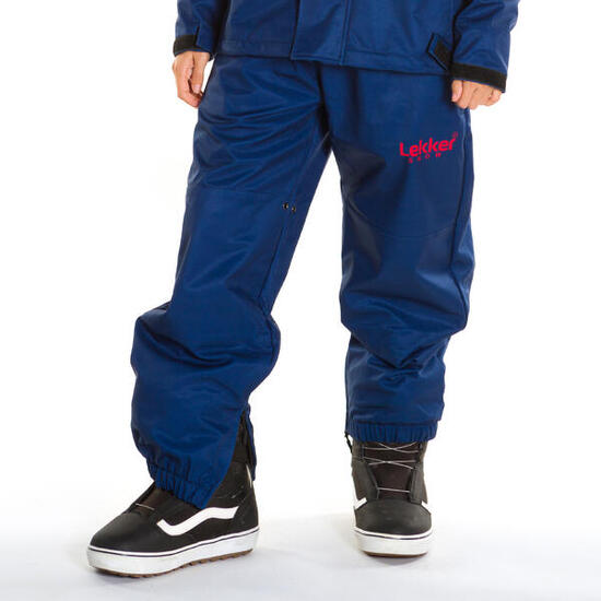 Pantaloni da sci snow unisex 1830 10K blu bianco rosso