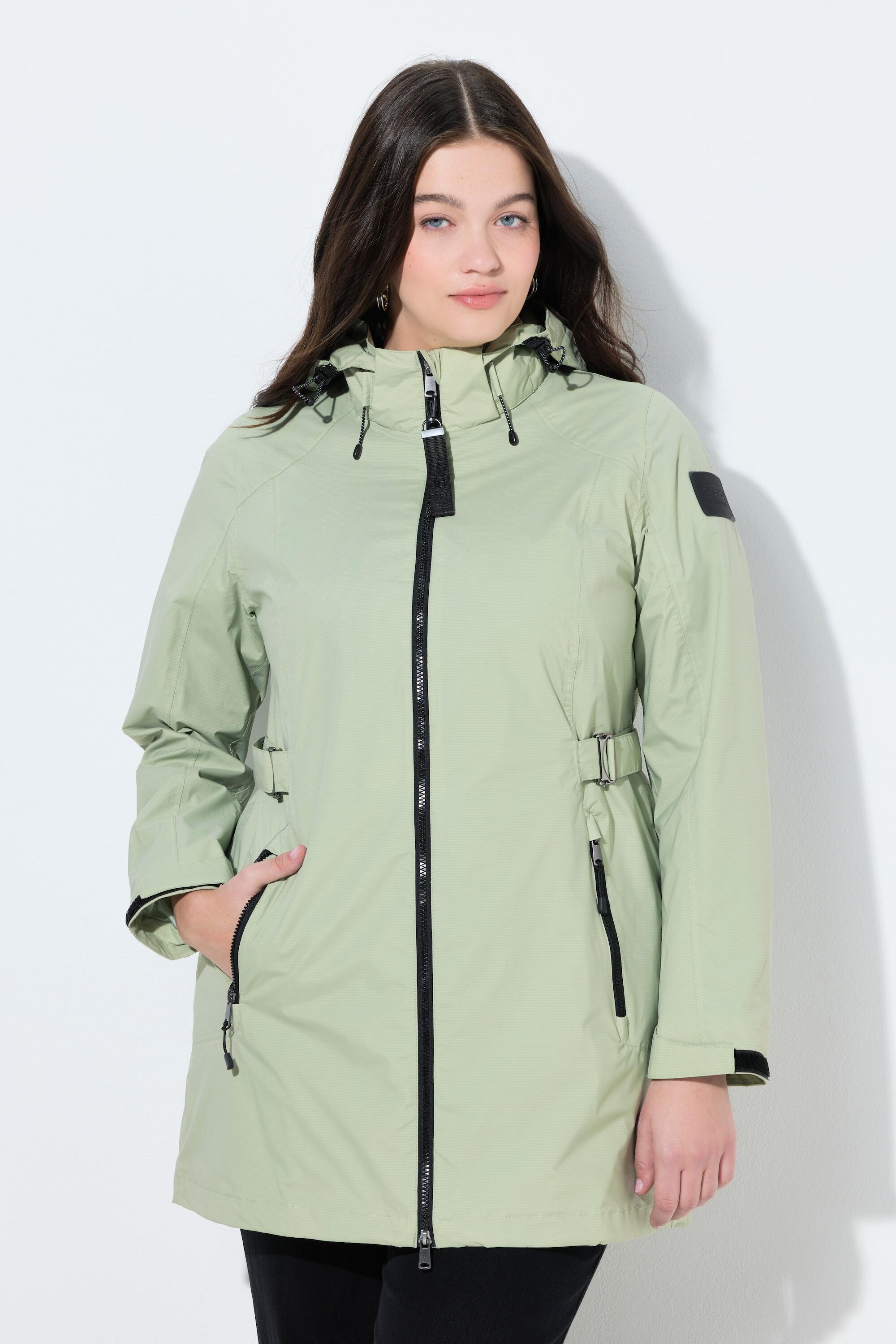 Femme Veste technique HYPRAR à capuche tissu imperméable coupe évasée 1/7