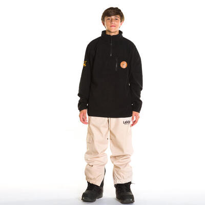 Fleece kids black trail zwart
