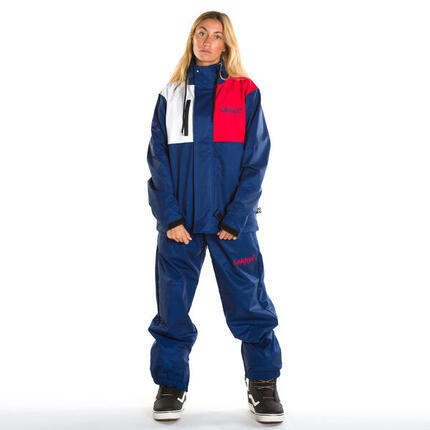 Veste de ski snow unisexe 1830 10K bleu blanc rouge