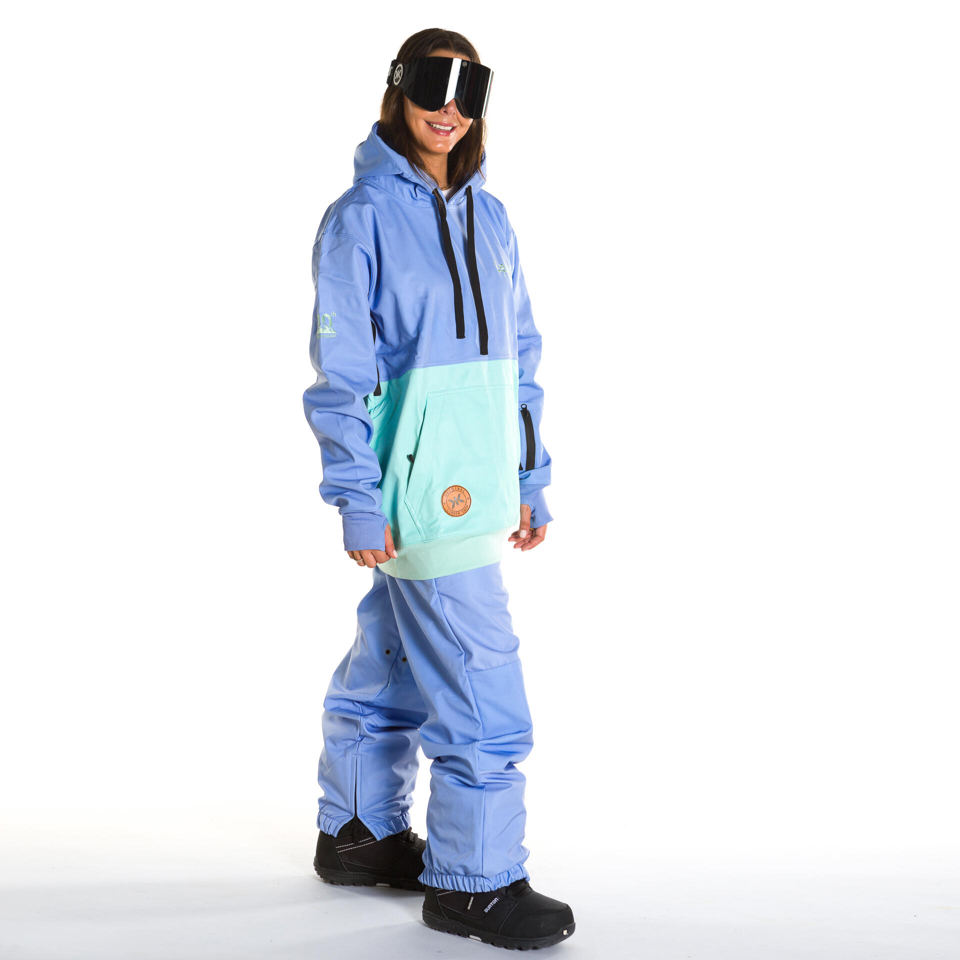 Snowboard hoodie 10K Glacier blauw 3/3