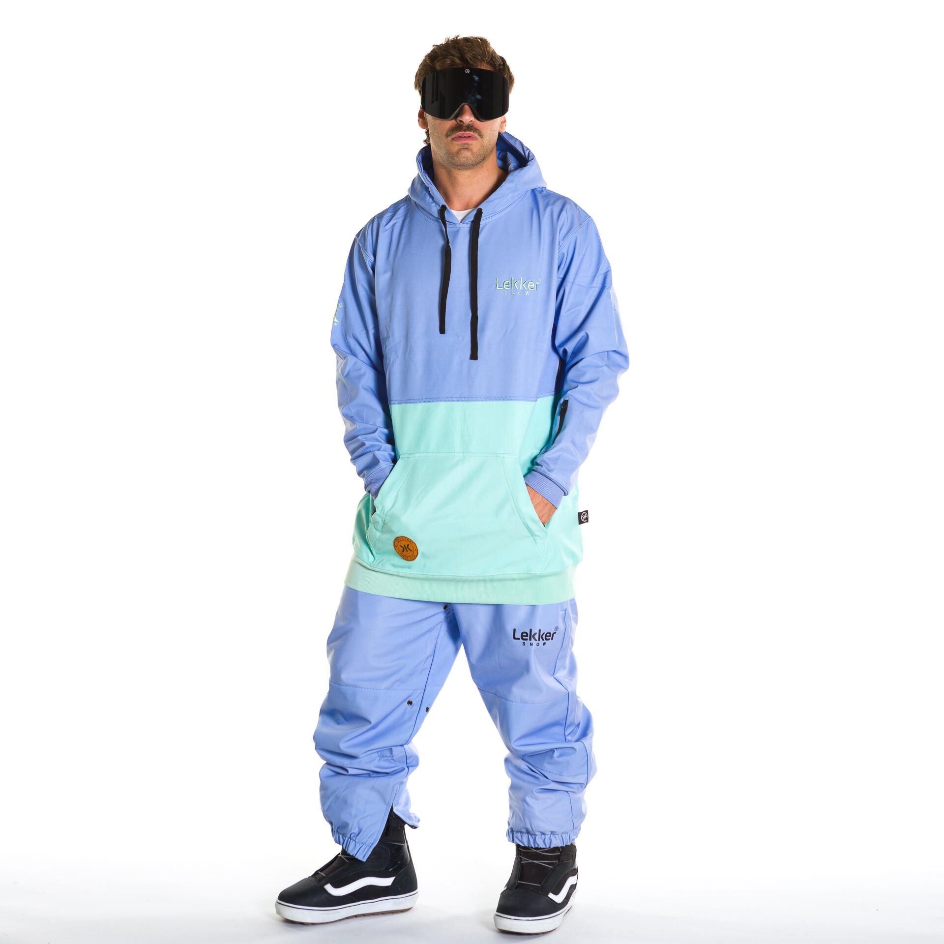 Snowboard hoodie 10K Glacier blauw 2/3