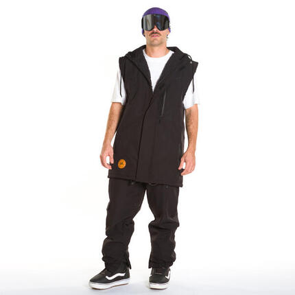 Sweat sans manches de ski snow 10K unisexe Night Rider noir