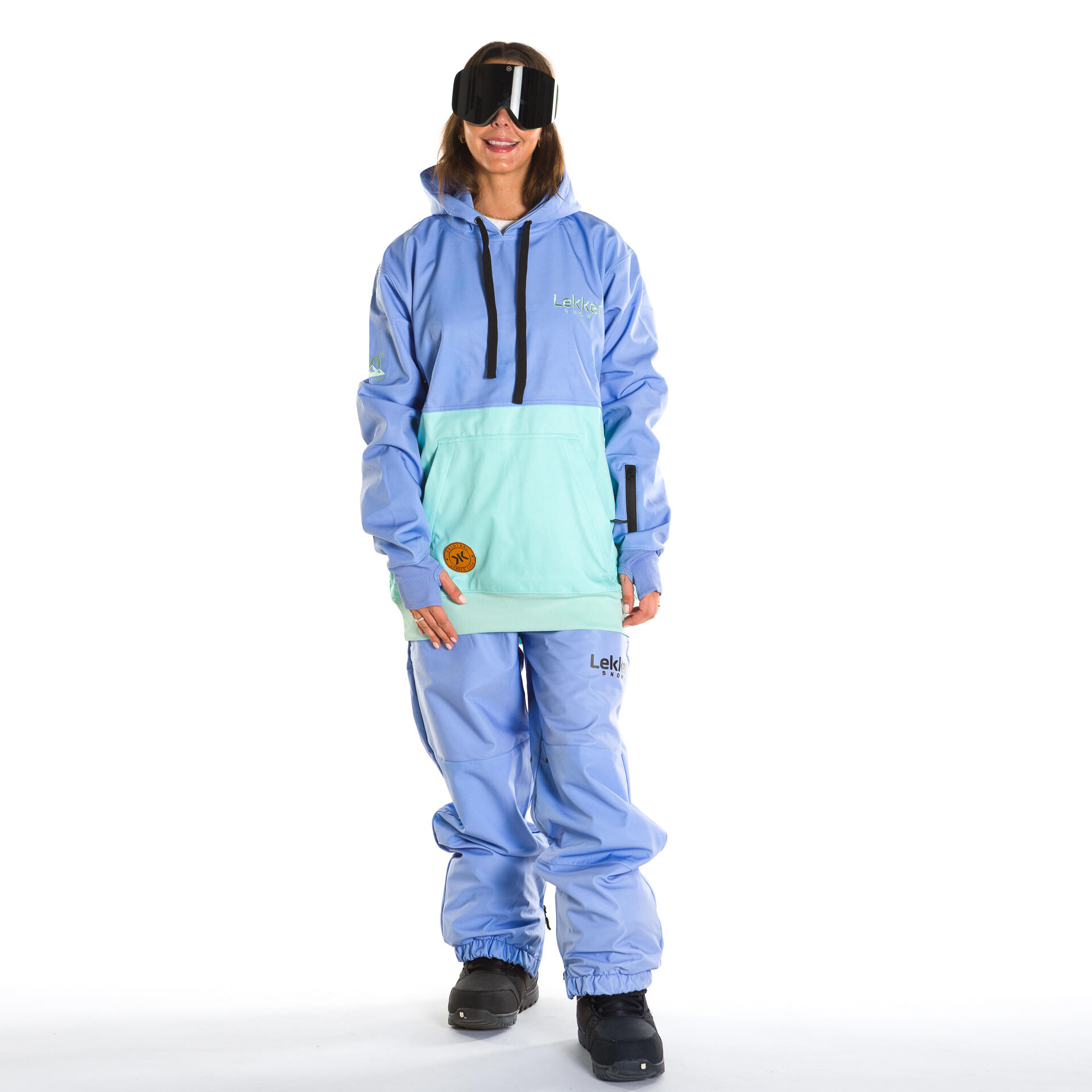 Snowboard hoodie 10K Glacier blauw 1/3