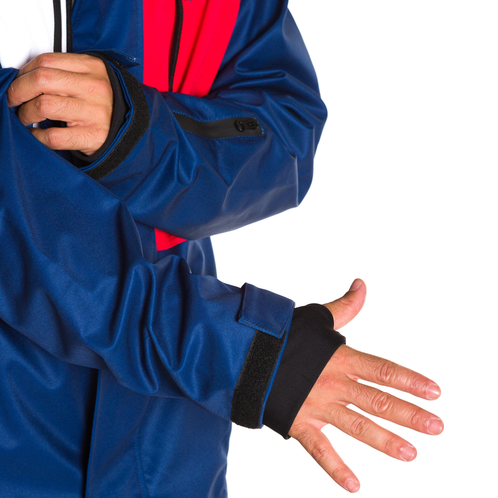 Veste de ski snow Kids 1830 10K bleu blanc rouge 2/4