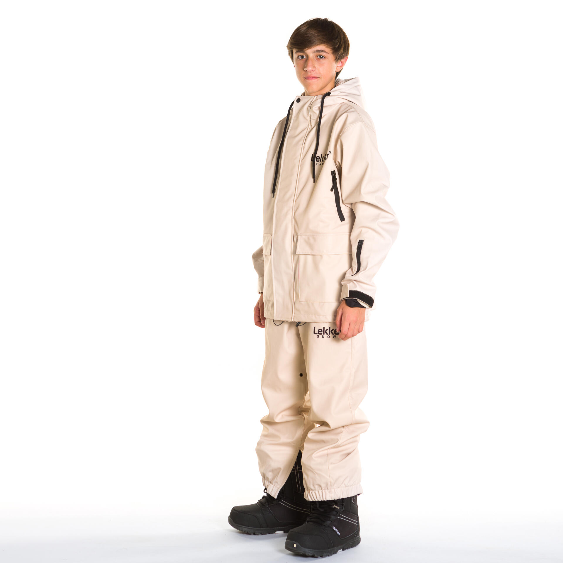 Veste de ski snow Kids Sahara Ridge 10K beige 3/4