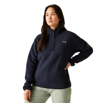 Dames uitschuif fleece top (afb.)