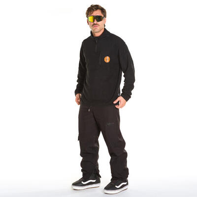 Fleece unisex black trail zwart