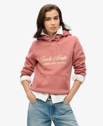 Sweat à capuche logo métallique de luxe