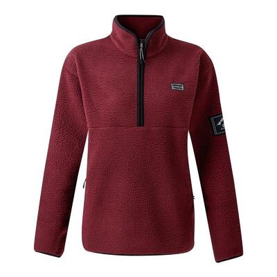 Dames uitschuif fleece top (afb.)