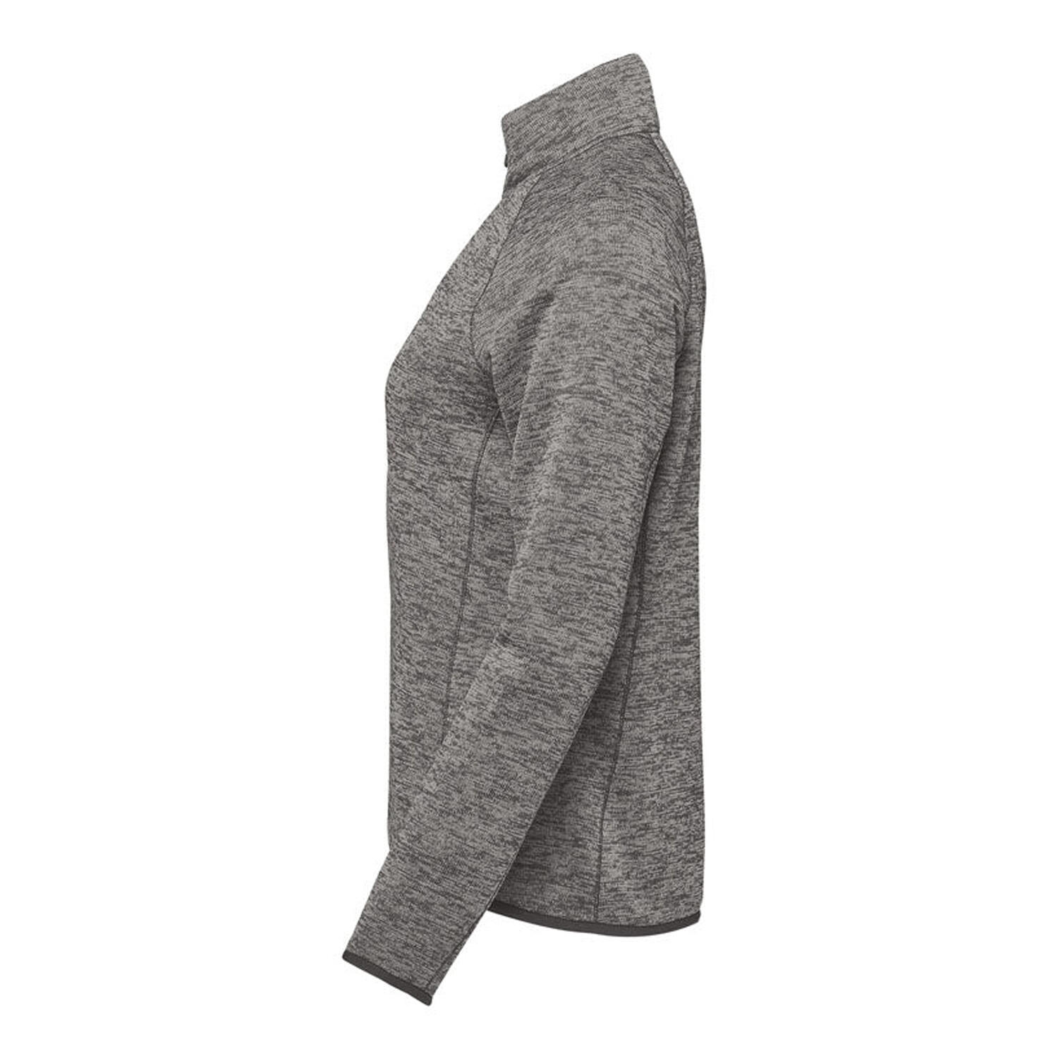 Womens/Ladies Yosemite Quarter Zip Fleece Top (Granite Heather) 3/4
