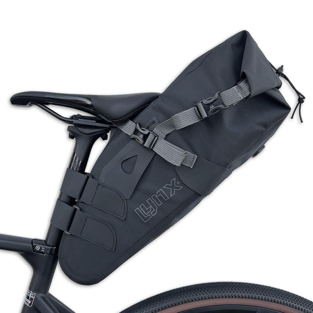 Lynx Saddlebag XL Wildtrack — 10 L Waterproof Bikepacking Saddle Bag.