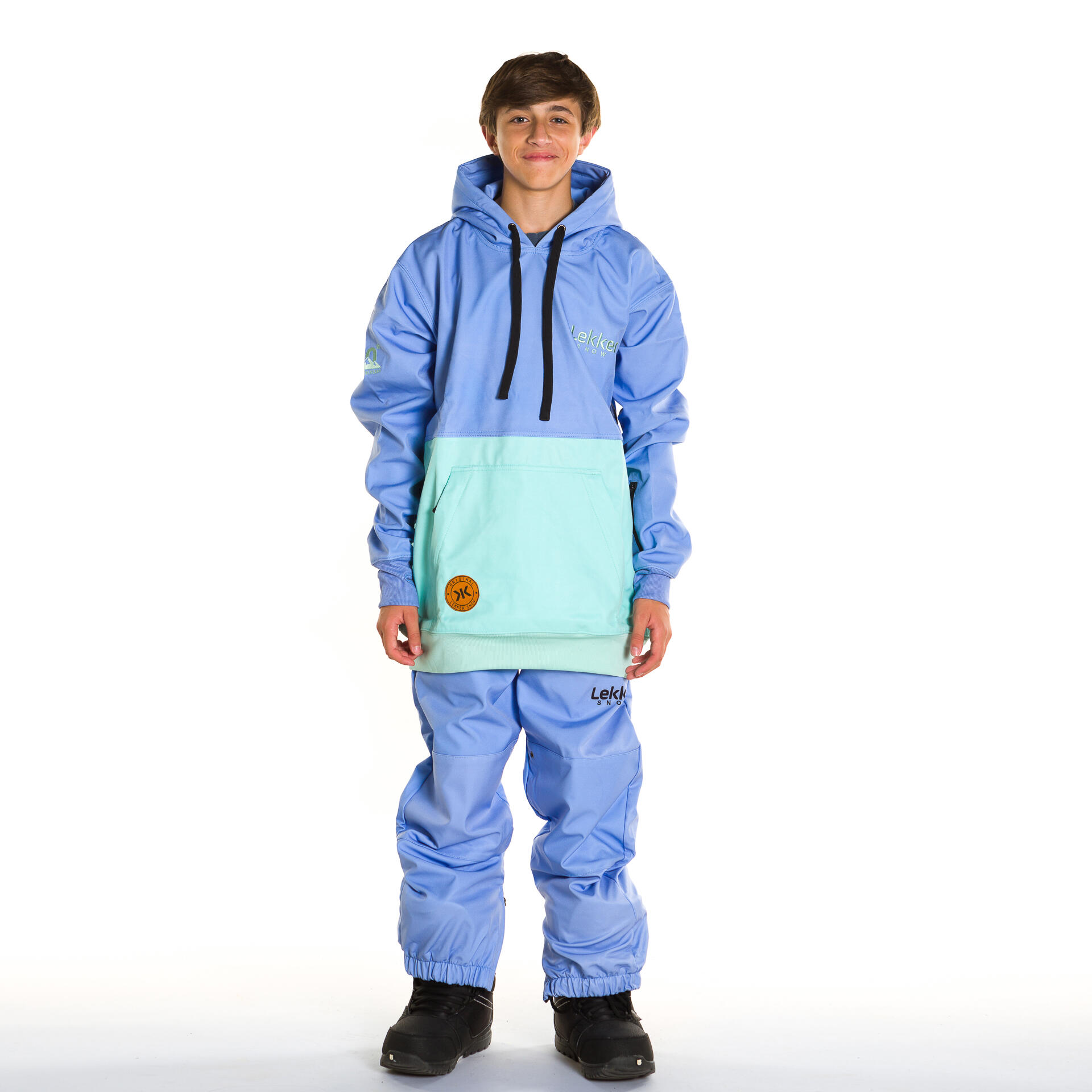 Pantalon de ski snow Kids Glacier 10K bleu 2/3