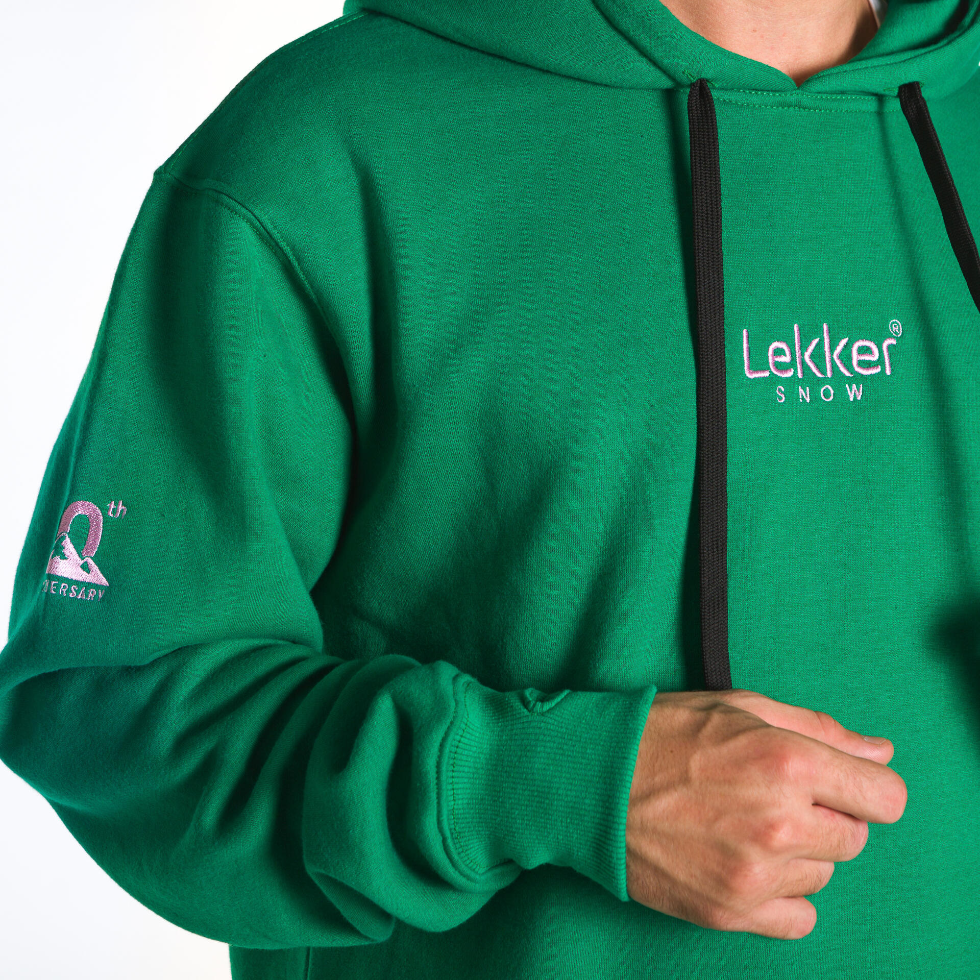 Snowboard hoodie katoen unisex Tall Alpine Rose groen 3/3