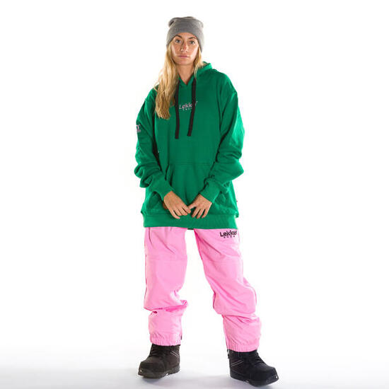 Felpa da sci snow in cotone unisex Tall Alpine Rose verde