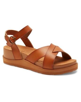 Sandales compensées KAMILA Beige Femme