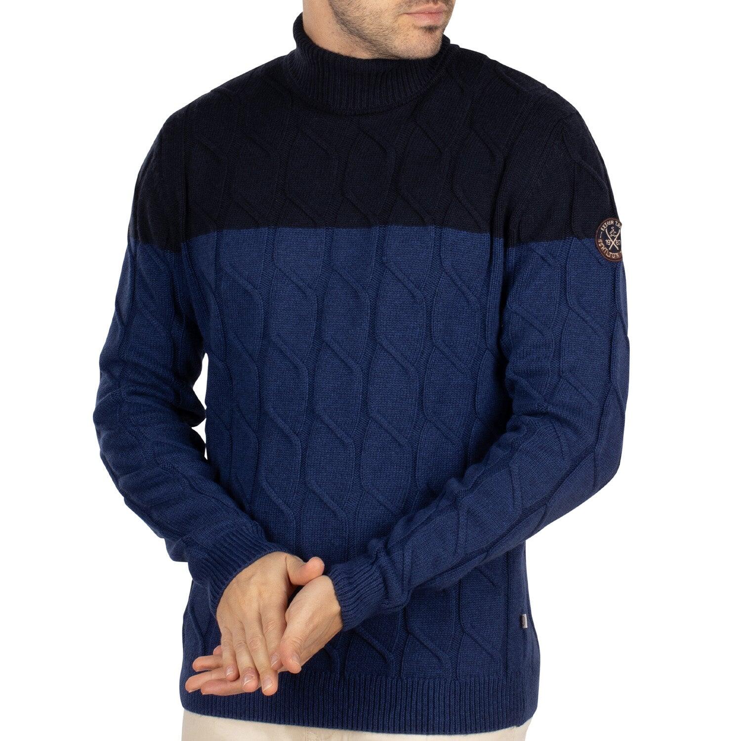 Shilton - Pull Col Roulé Extrem Trail Homme - Pull - Bleu - Decathlon