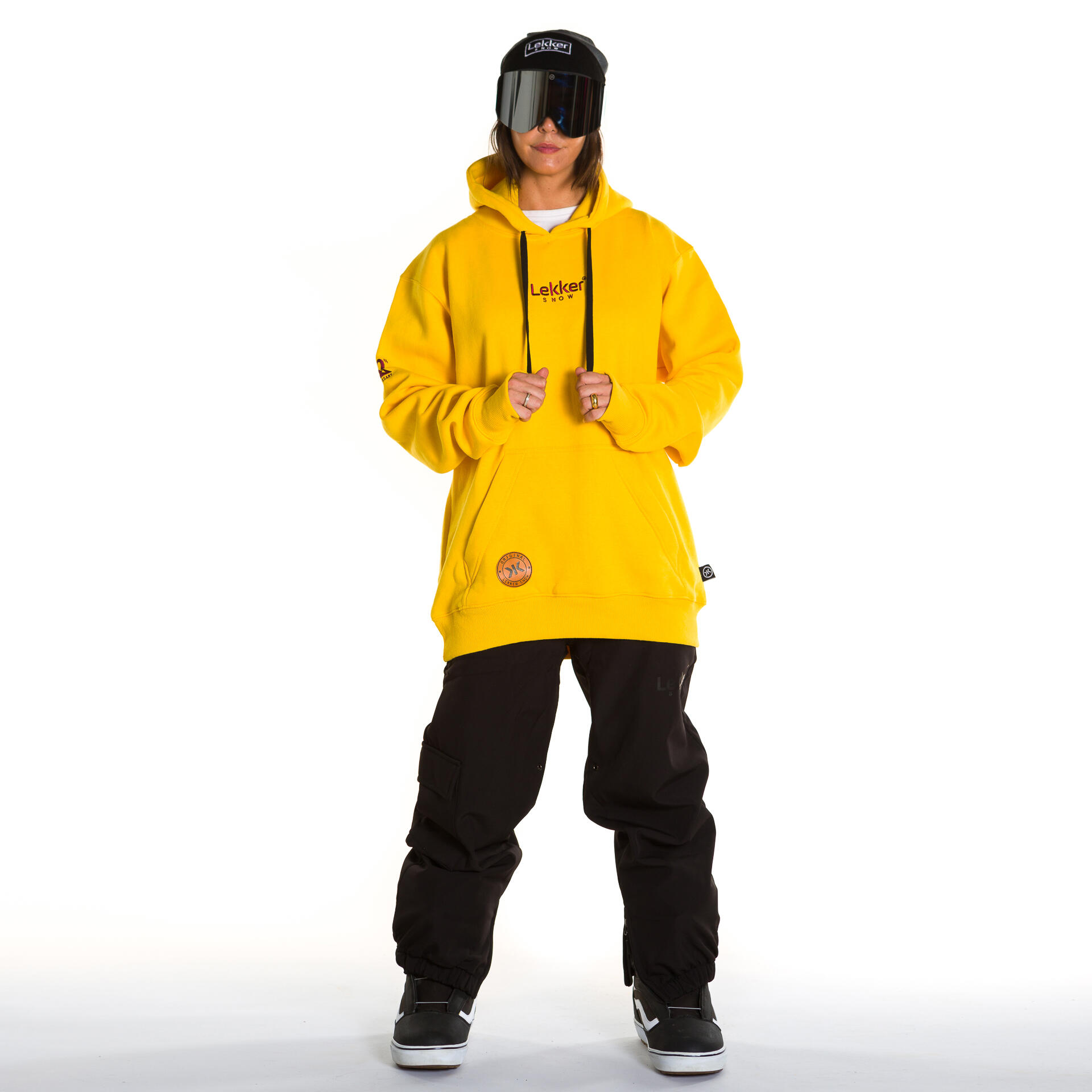 Sweat de ski snow en coton unisexe Tall Gold Summit jaune 2/3