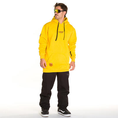 Snowboard hoodie katoen unisex tall gold summit geel