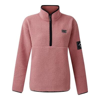 Dames uitschuif fleece top (afb.)