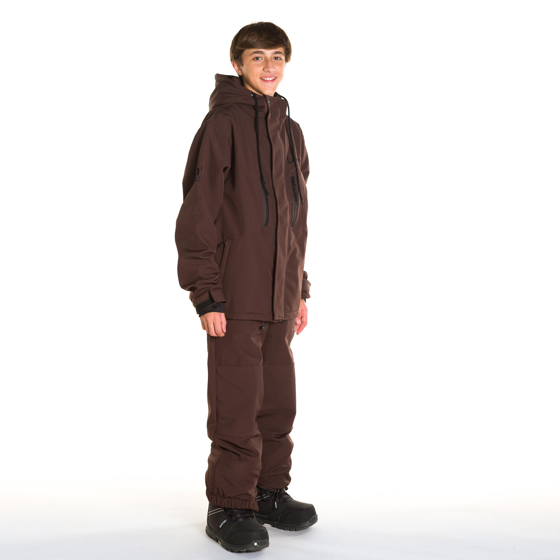 Pantalon de ski snow Kids Grizzly 10K chocolate 2/3